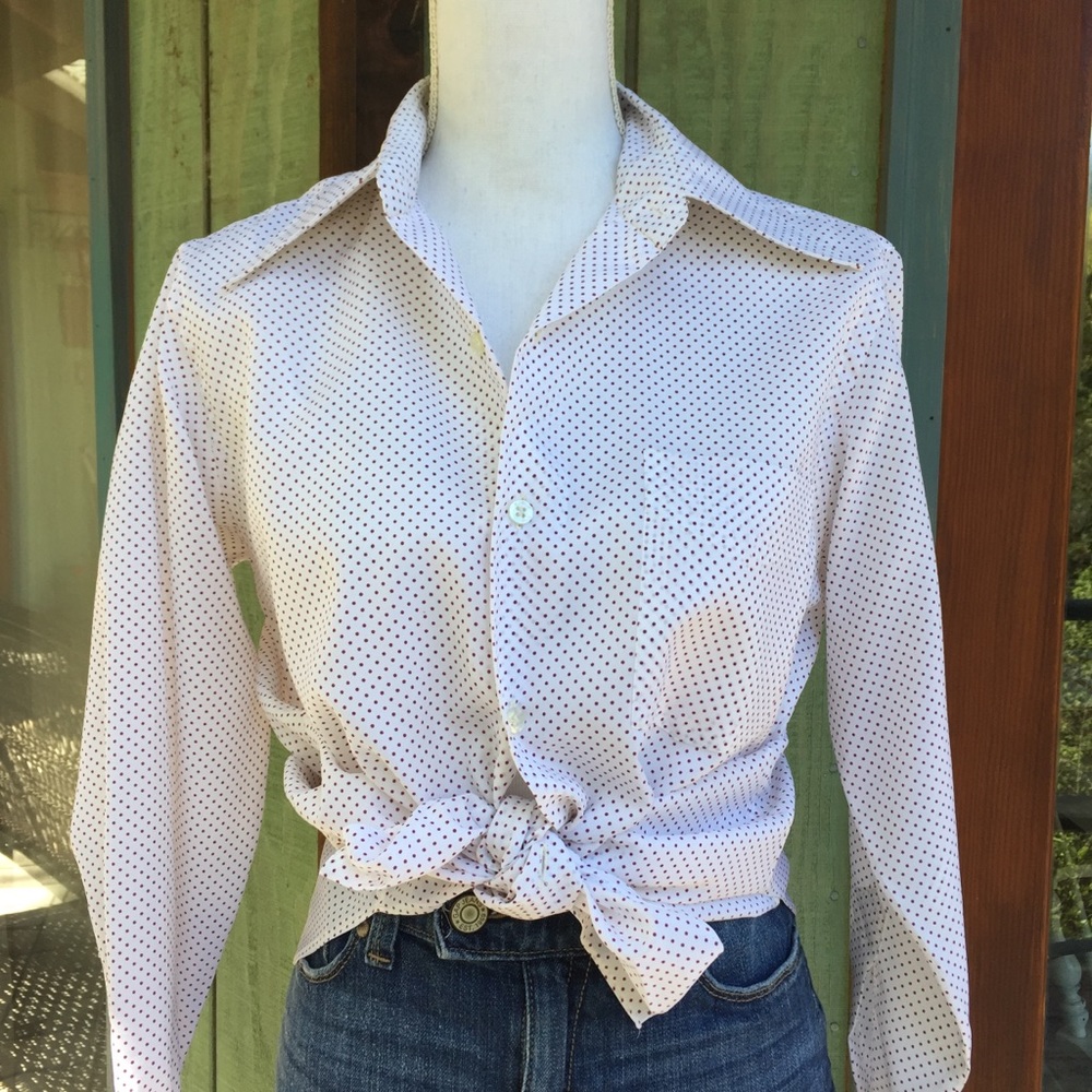 70s Polyester Blouse